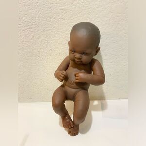Berenguer Newborn Baby Doll Realistic African American Black Vinyl